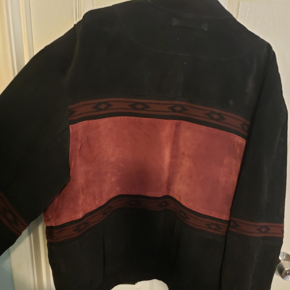 Suede leather Coat